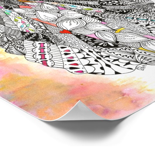 Mooie en magische koningin Poster (Hoek)