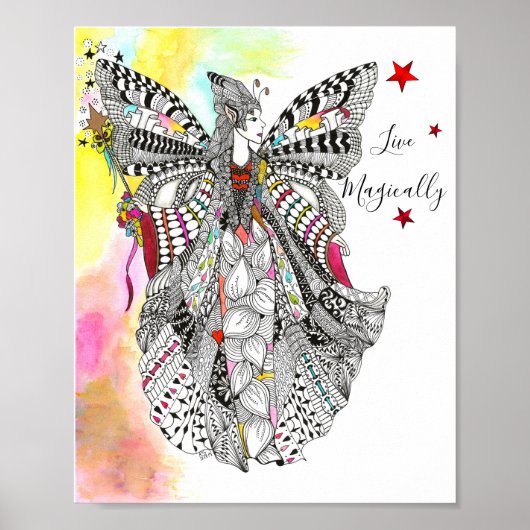 Mooie en magische koningin Poster (Voorkant)