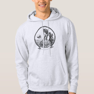 mooie en melancholische Griekse godin Aphrodite Hoodie
