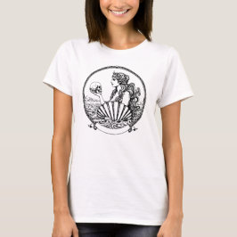 mooie en melancholische Griekse godin Aphrodite T-shirt