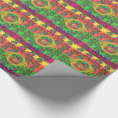 Mooie en mooie design met florale kleur. cadeaupapier (Hoek)