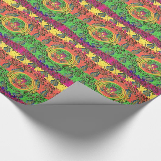 Mooie en mooie design met florale kleur. cadeaupapier (Hoek)