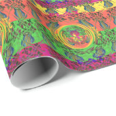 Mooie en mooie design met florale kleur. cadeaupapier (Rol Hoek)