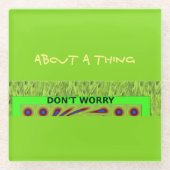 Mooie en mooie inspirerend dingen glazen onderzetter (Voorkant)