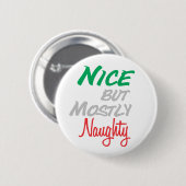 Mooie en Naughty Button (Voorkant /achterkant)