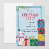 Mooie en ongewone uitnodiging voor kerstfeestjes (Voorkant / Achterkant)