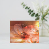 Mooie en Oranje bloemen Briefkaart (Staand voorkant)