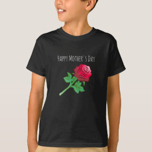 Mooie en prachtige rode roos t-shirt