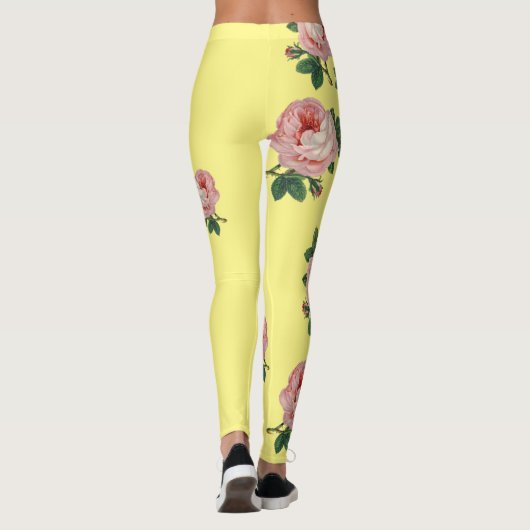 Mooie en roze rozen Leggings (Achterkant)