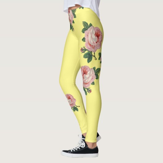 Mooie en roze rozen Leggings (Links)