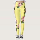 Mooie en roze rozen Leggings (Voorkant)