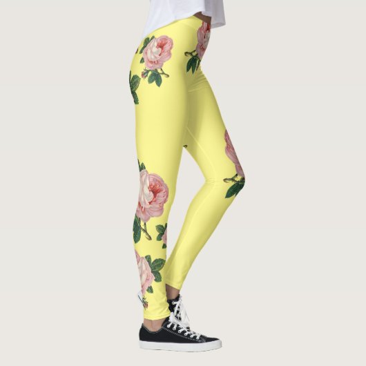 Mooie en roze rozen Leggings (Rechts)