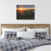 Mooie en rustige zonsondergang scène canvas afdruk (Insitu (Slaapkamer))