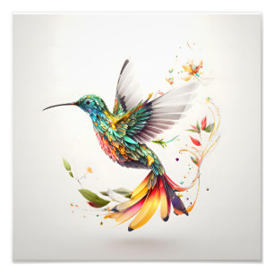 Mooie en scherpe illustratie van een vogel. foto afdruk
