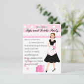 Mooie en schone dingen RSVP kaartje (Staand voorkant)