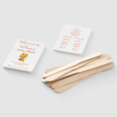 Mooie en Shabby Chic Zonnebloem Bruiloft Handwaaier (Niet-gemonteerd)