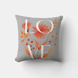 Mooie en simpele oranje bloemen huis decoratie bui buitenkussen