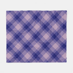 Mooie en stijlvolle blauwe geruite tartanpatroon fleece deken