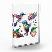 Mooie en stutvogels voor vogelovervallen op fotoblokken (Links)