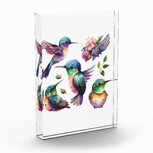 Mooie en stutvogels voor vogelovervallen op fotoblokken (Links)