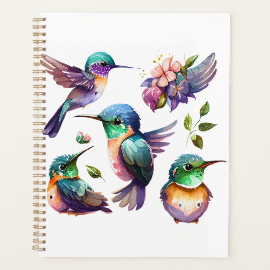 Mooie en stutvogels voor vogelovervallen op planner (Voorkant)