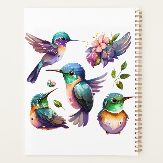 Mooie en stutvogels voor vogelovervallen op planner (Achterkant)