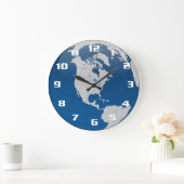 Mooie en unieke aarde en het wereldbol grote klok (Huis)