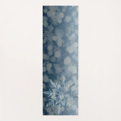 Mooie en unieke Ice Crystal Blue Zen Meditation Yogamat (Voorkant)