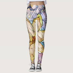 Mooie en unieke pasteimozaïek leggings