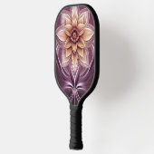 Mooie en verbluffende moderne Fantasy Lotus Flower Pickleball Paddle (Links)