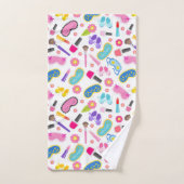 Mooie en vrouwelijke make-up bad handdoek (Handdoek)