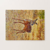 Mooie en Zoete Baby Herten Fawn Art Puzzel (Horizontaal)