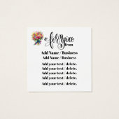 Mooie en zuinige behuizing / Visitekaartje (Achterkant)