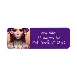 Mooie Enchantress Fantasy AI Art Etiket