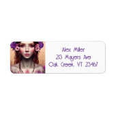 Mooie Enchantress Fantasy AI Art Etiket (Voorkant)