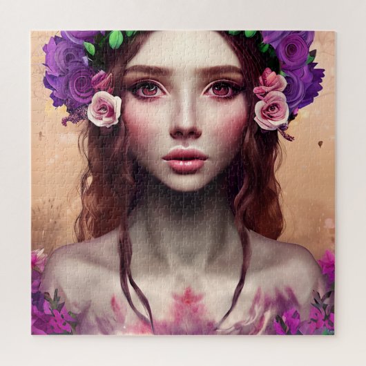 Mooie Enchantress Fantasy AI Art Legpuzzel (Verticaal)