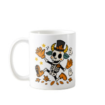 Mooie enge skeletgeit Klassieke mok, 330 ml
