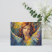 Mooie engel briefkaart (Staand voorkant)