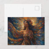 Mooie engel briefkaart (Voorkant / Achterkant)