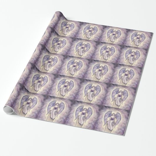 Mooie engel cadeauverpakking door Molly Harrison Cadeaupapier (Uitgerold)