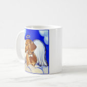 "Mooie Engel Dachshund Mokken" Koffiemok (Voorkant links)