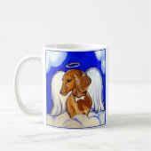 "Mooie Engel Dachshund Mokken" Koffiemok (Links)