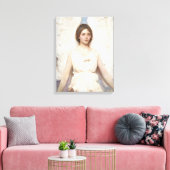 Mooie Engel (door Abbott Handerson Thayer) Canvas Afdruk (Insitu (Woonkamer))