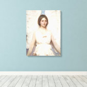 Mooie Engel (door Abbott Handerson Thayer) Canvas Afdruk (Insitu (Houten vloer))