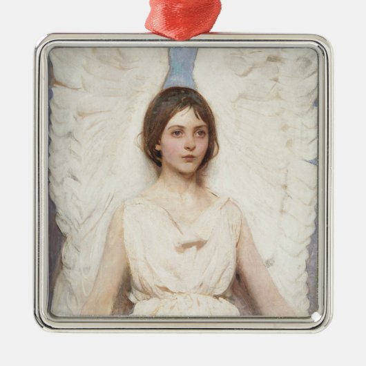 Mooie Engel (door Abbott Handerson Thayer) Metalen Ornament (Voorkant)