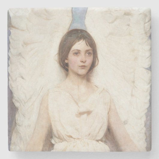 Mooie Engel (door Abbott Handerson Thayer) Stenen Onderzetter (Voorkant)