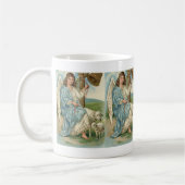 Mooie engel en gouden bel koffiemok (Links)