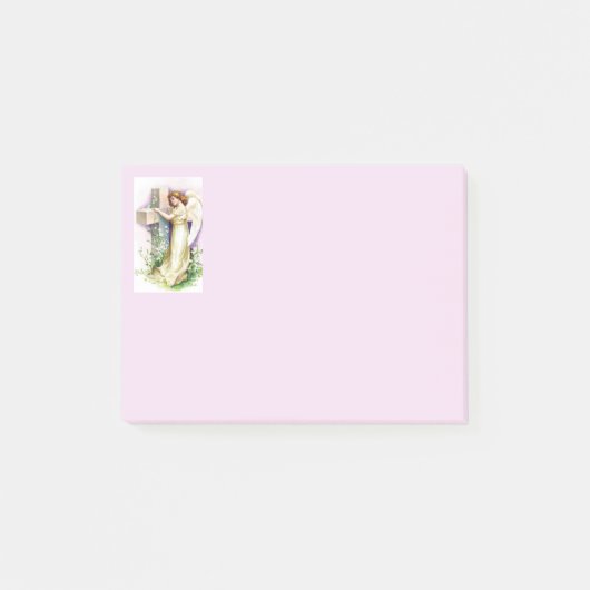 Mooie engel en kruis post-it® notes (Voorkant)