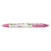 Mooie engel en kruis zwarte inkt pen (Achterkant)