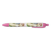 Mooie engel en kruis zwarte inkt pen (Bodem)